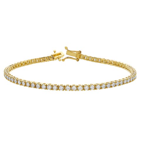 LMJ LoveGrown 10K Yellow Gold Lab Grown Diamond Tennis Bracelets - 3.54 Cts