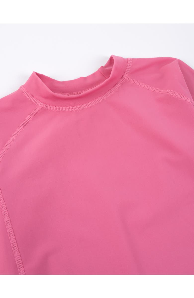 Leveret Long Sleeve Rash Guard, UPF 50+ Swim Shirt, Alternate, color, Pink