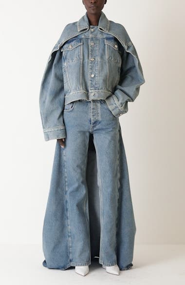 Jean Paul Gaultier x Shayne Oliver Fishtail Straight Leg Jeans