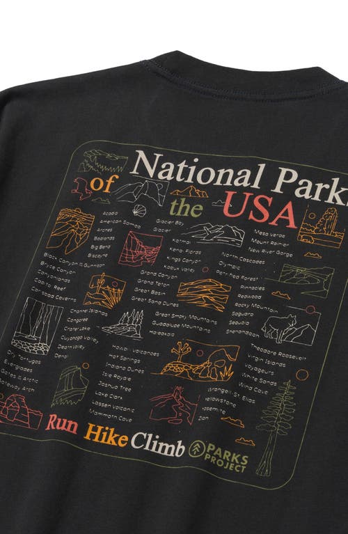Parks Project National Parks Outline Checklist Tee