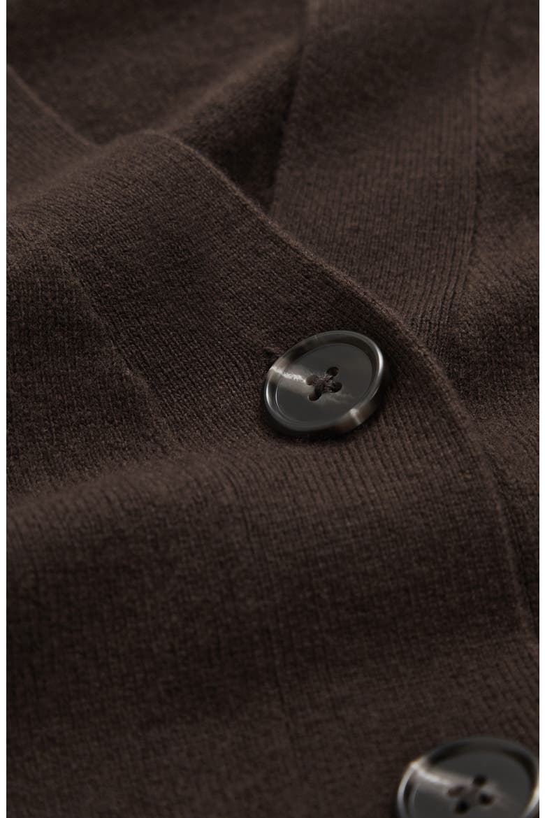Tyle Wool & Cashmere Blend Cardigan, Alternate, color, CHOCOLATE