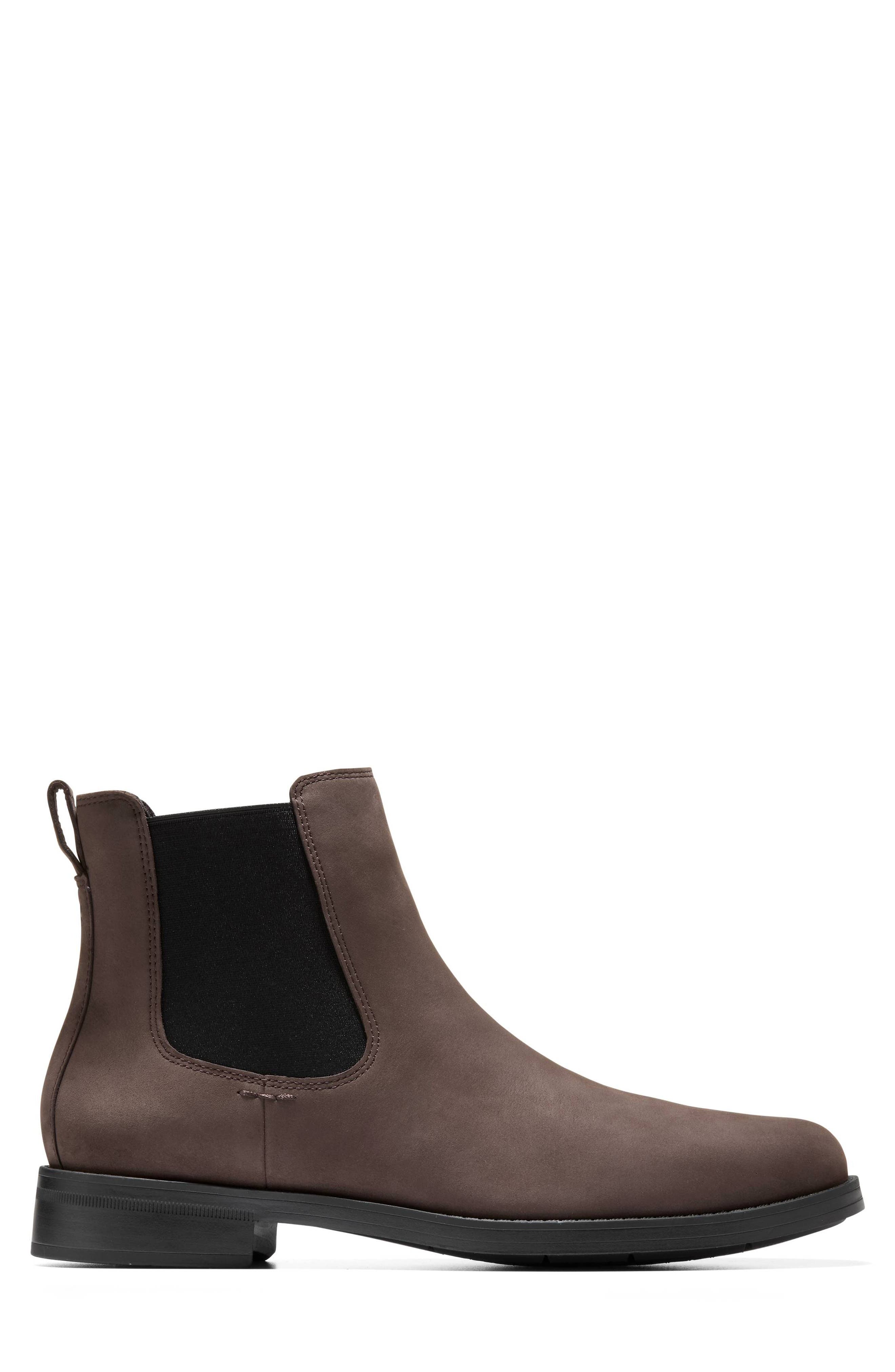 Cole Haan Newmark Grand Chelsea Boot, Alternate, color, Lava Nubuck / Black