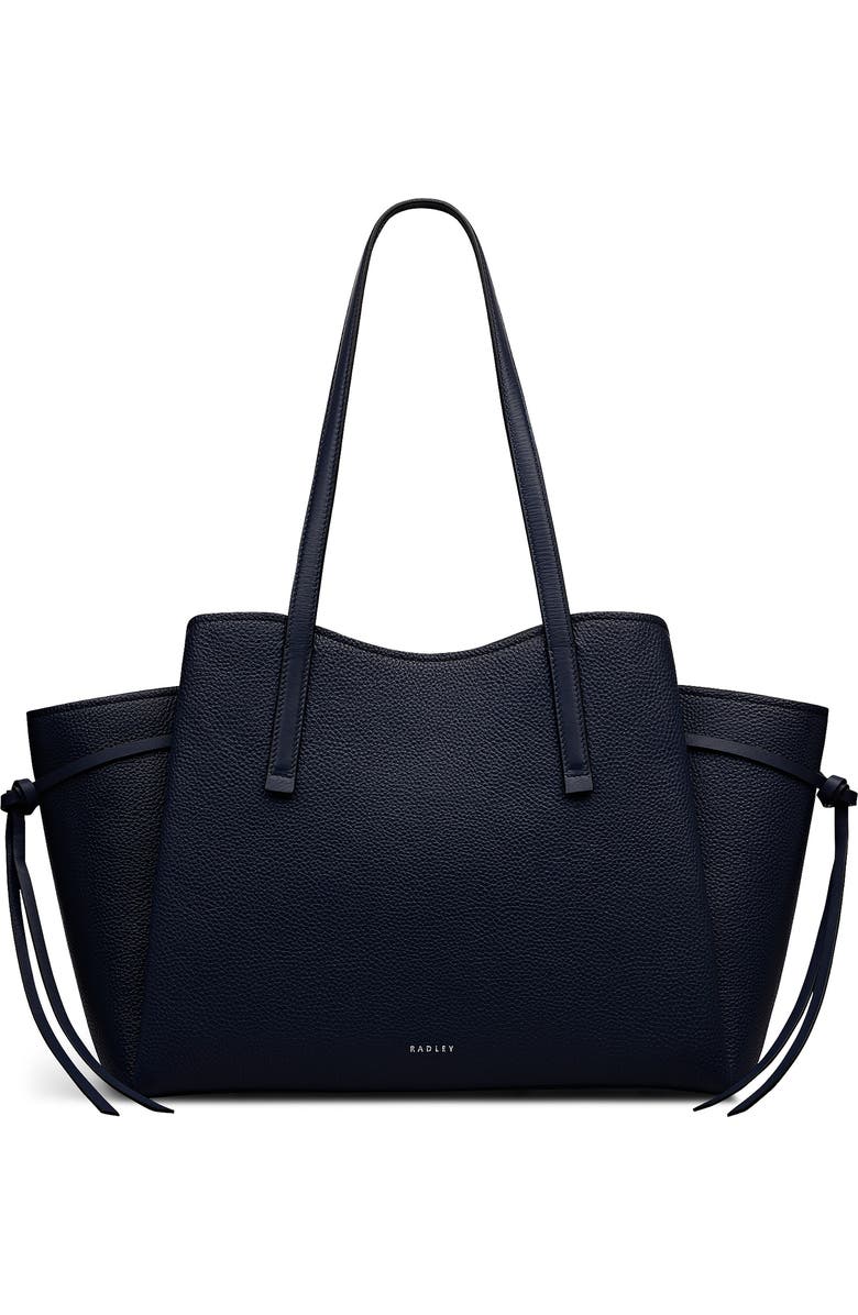 Radley Blake Gardens Large Leather Satchel, Main, color, Ink