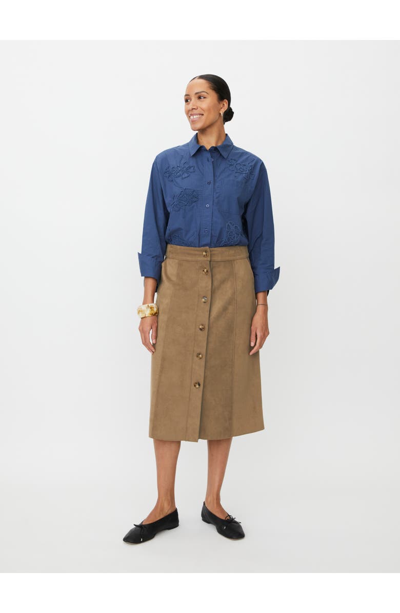 Masai Copenhagen MaSynnora Button Front Midi Skirt, Alternate, color, Otter
