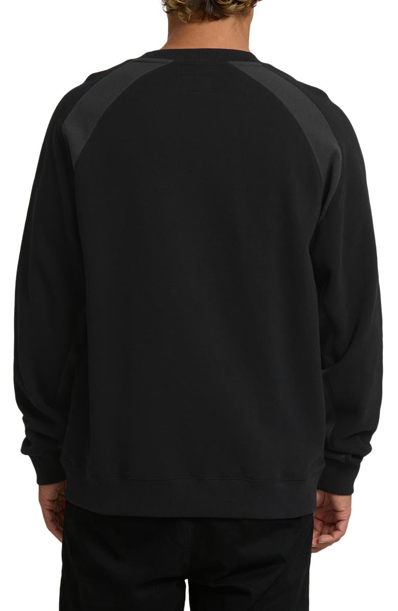 Billabong Bad Dog Embroidered Sweatshirt, Alternate, color, Black