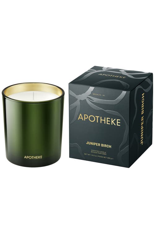 Apotheke Juniper Birch Classic Scented Candle In Green