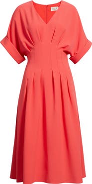 Eliza J Dolman Sleeve Midi Dress
