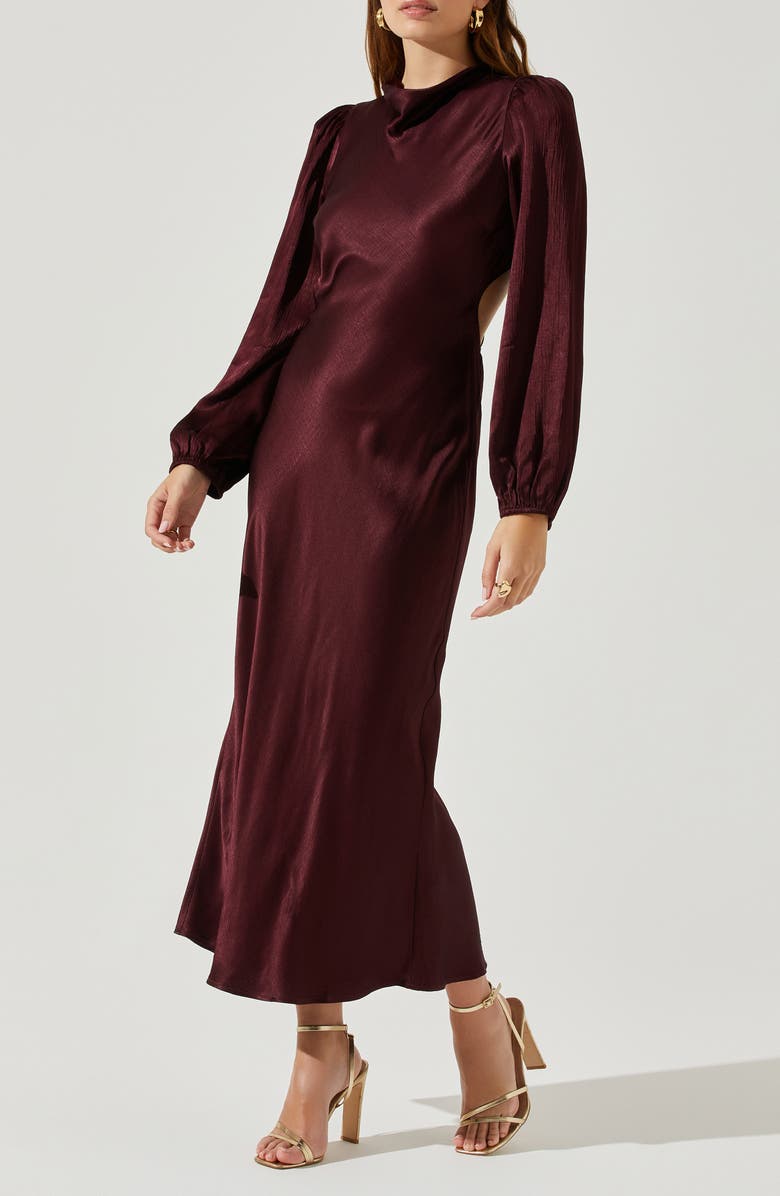 ASTR the Label Samara Long Sleeve Midi Dress, Alternate, color, 