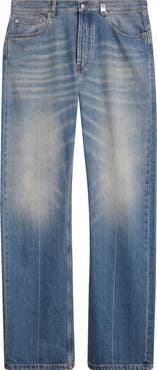 McQueen Skull Straight Leg Jeans