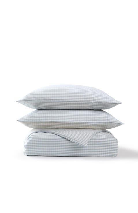 Gingham Yarn Dye Airy Cotton Duvet Cover Sets