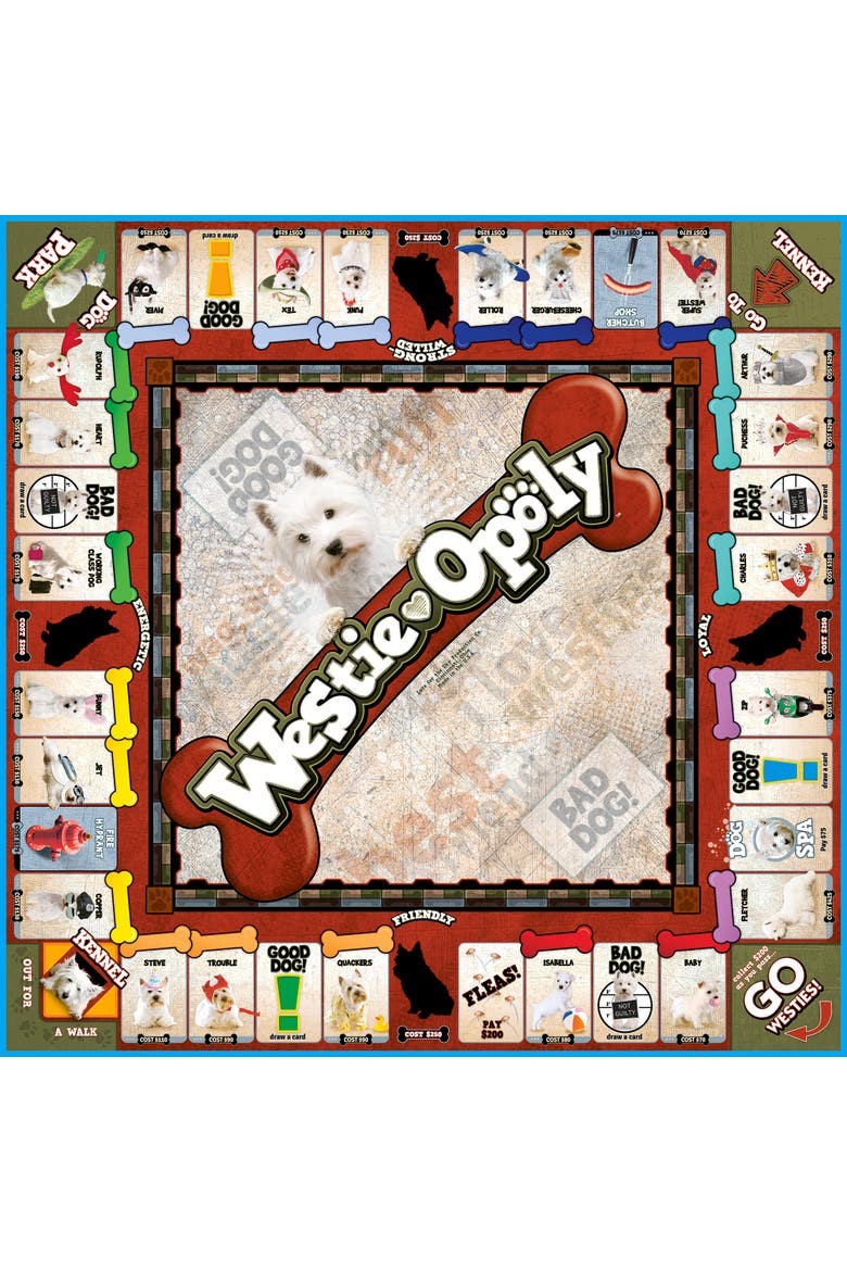Westieopoly Monopoly Board Game, Alternate, color, Multicolored