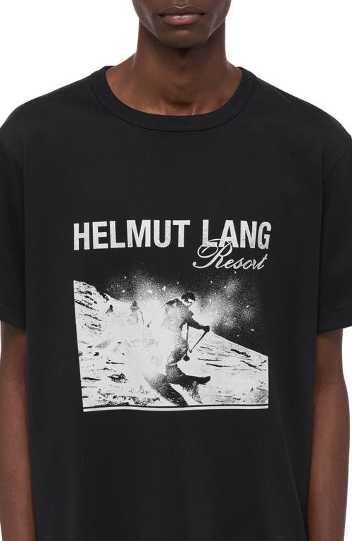 Helmut Lang Skier Graphic T-shirt In Black