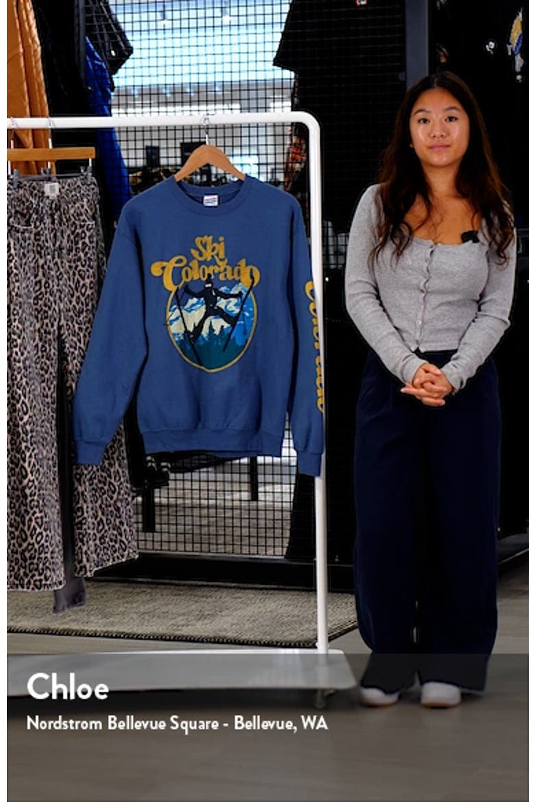 Ski Colorado Cotton Graphic Sweatshirt video