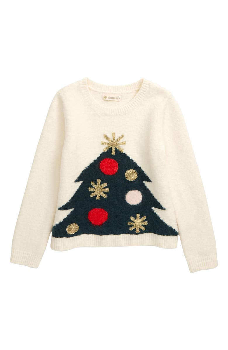 Tucker + Tate Holiday Tree Sparkle Intarsia Sweater, Main, color, 