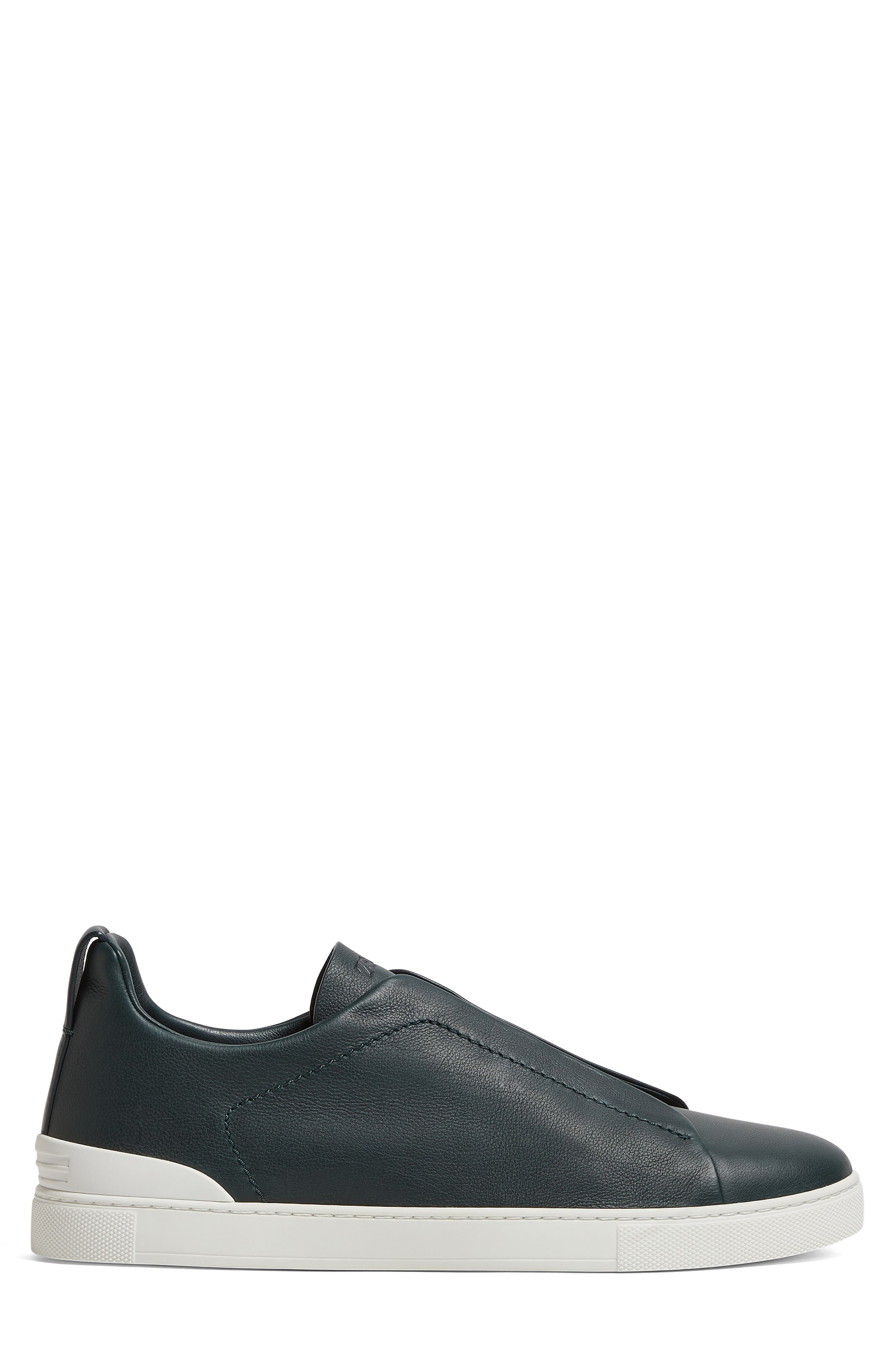 ZEGNA Triple Stitch<sup>™</sup> Secondskin Sneaker, Alternate, color, Dark Green
