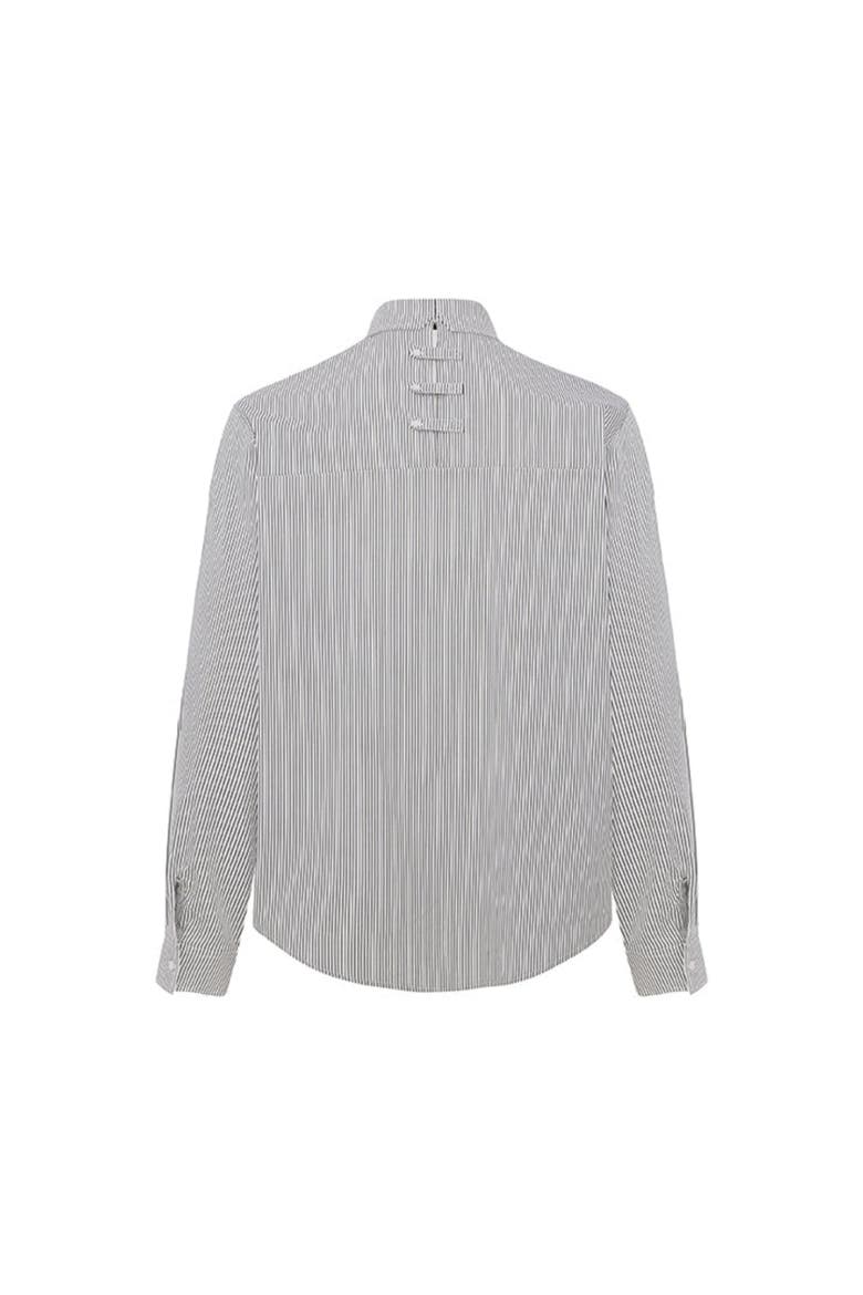 Daydreamers Striped Woven Shirt, Alternate, color, grey