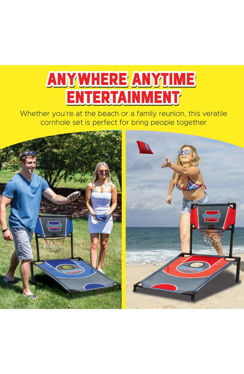 ABetter Design Cornhole Shootout 2In1 Games, Ages 6+, Alternate, color,