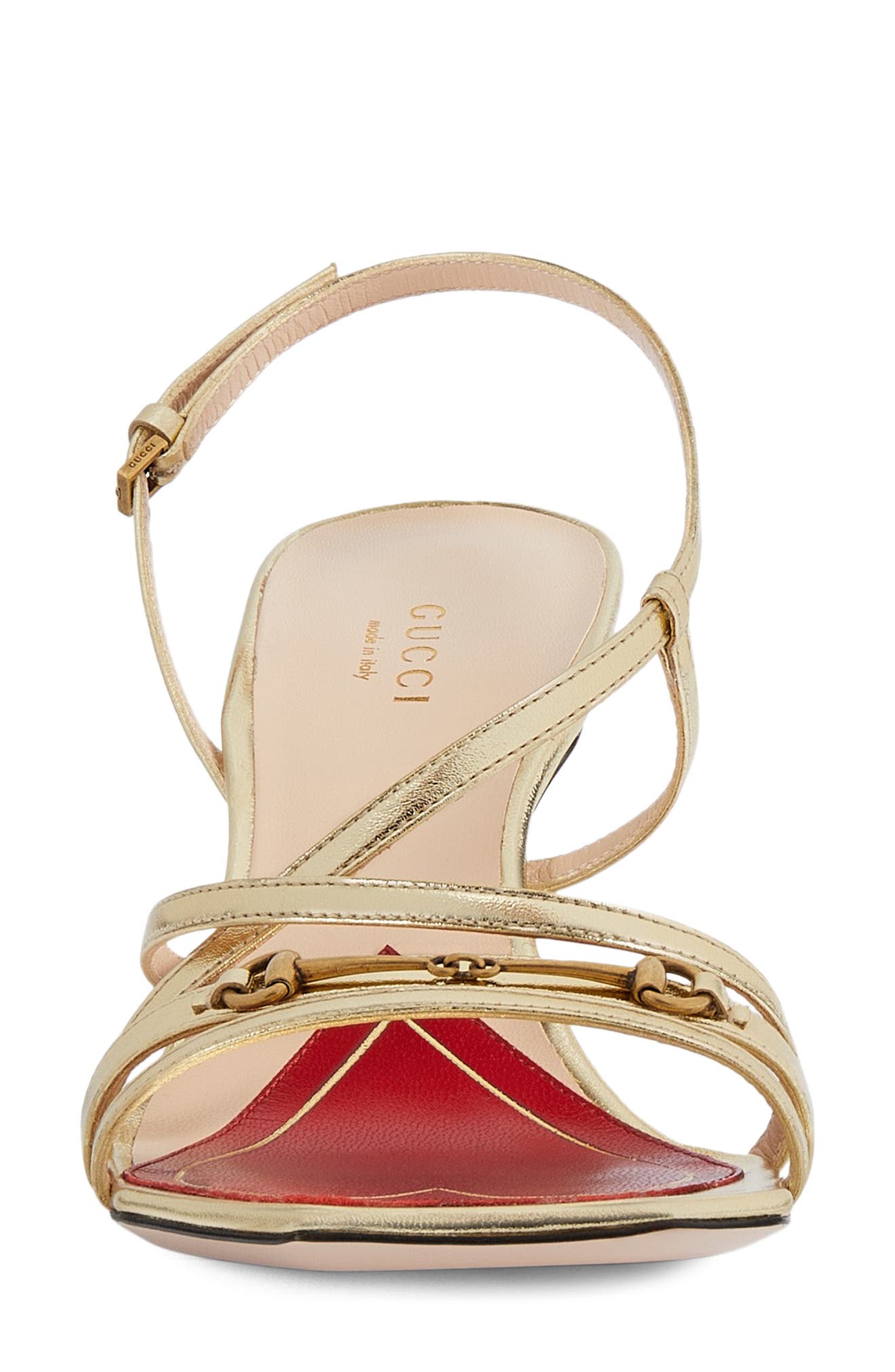 Gucci Victoria Strappy Horsebit Sandal, Alternate, color, 