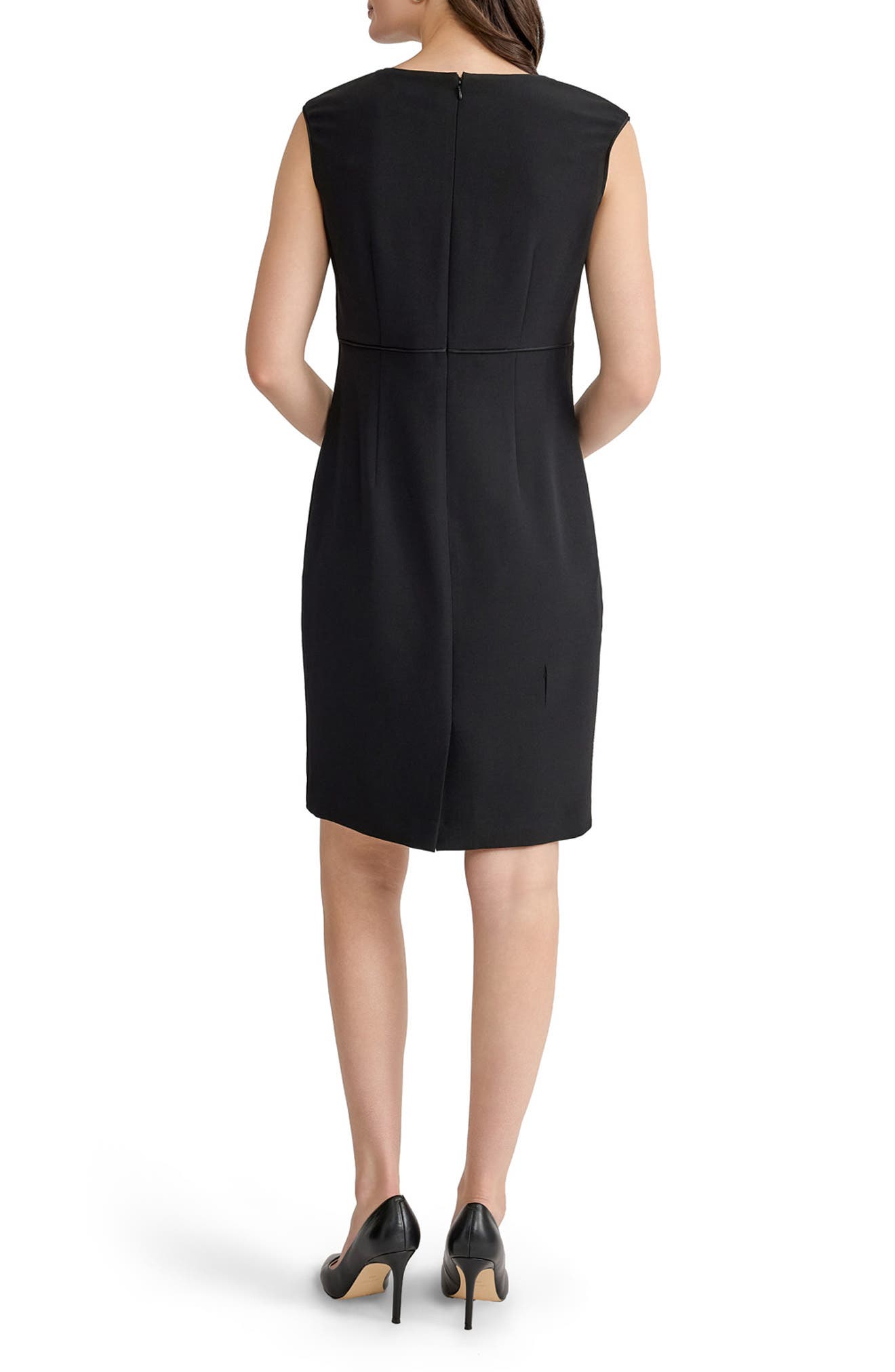 KASPER Piping Detail Sheath Dress (Women) | Nordstrom
