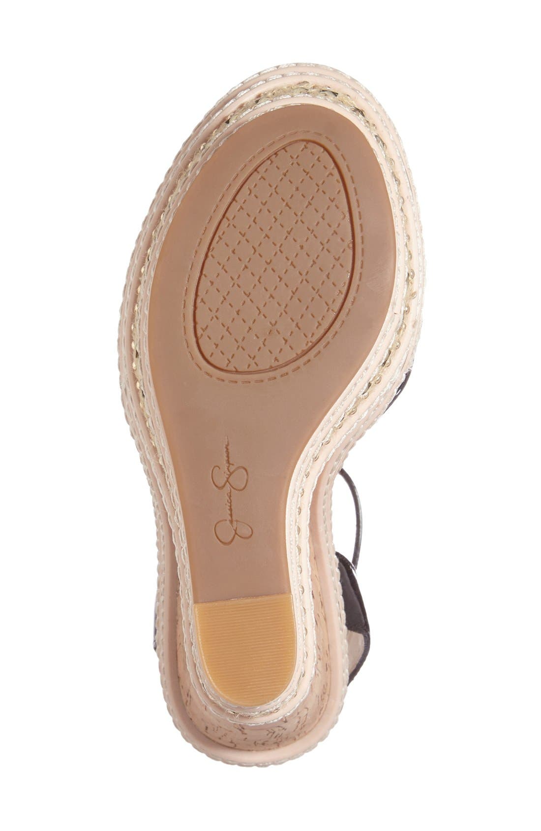 Jessica Simpson 'Aimms' Studded Platform Wedge Sandal, Alternate, color, 