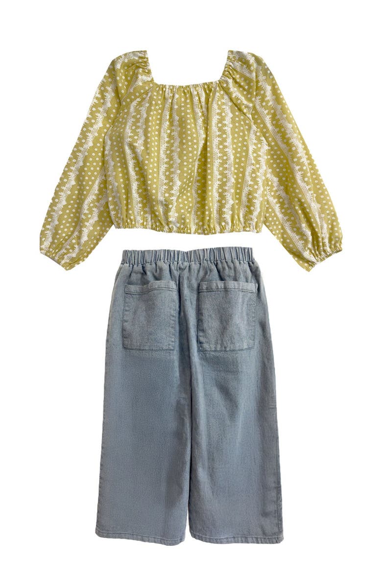 Mabel + Honey Magnolia Two Piece Set, Alternate, color, Yellow