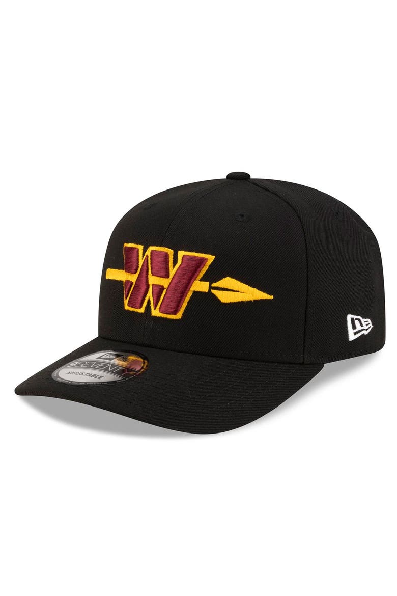 Men's New Era Black Washington Commanders Alternate 9SEVENTY Adjustable Hat, Main, color, Black
