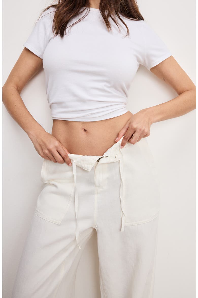 Lite Cotton Blend Pants, Alternate, color, CLOUD WHITE001