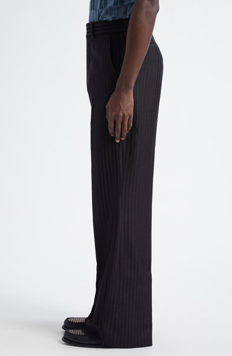 AMIRI Stripe Creased Flare Pants, Alternate, color,