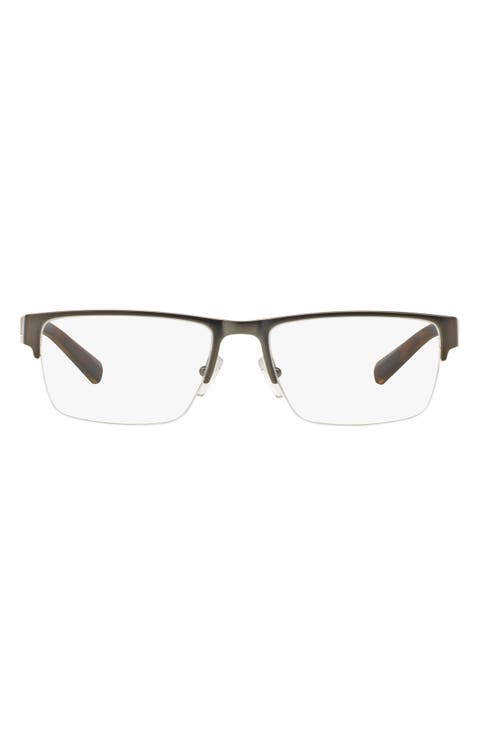 54mm Semirimless Rectangular Optical Glasses