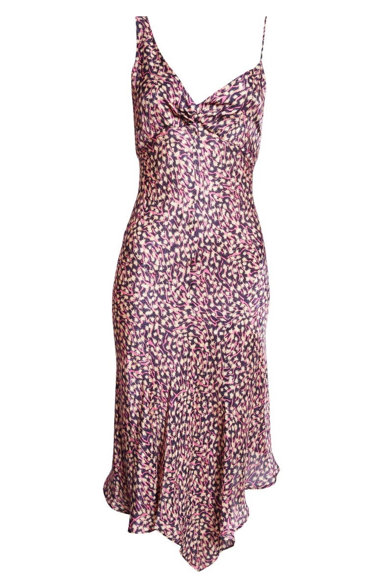 Isabel Marant Lucia Star Print Handkerchief Hem Dress, Alternate, color, 
