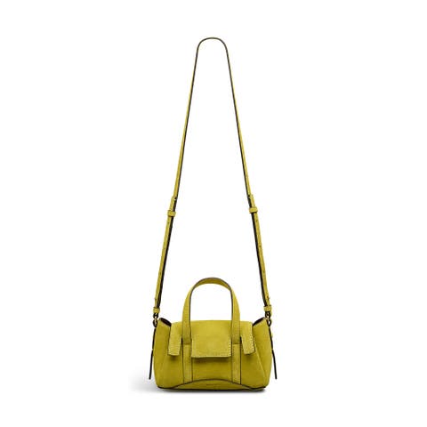 The Chancery - Suede Small Flapover Satchel Bag