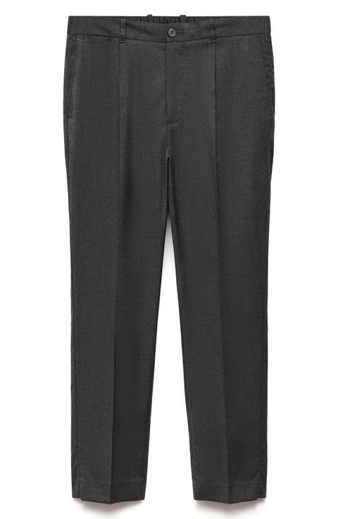 Pleated Slim Fit Dress Pants