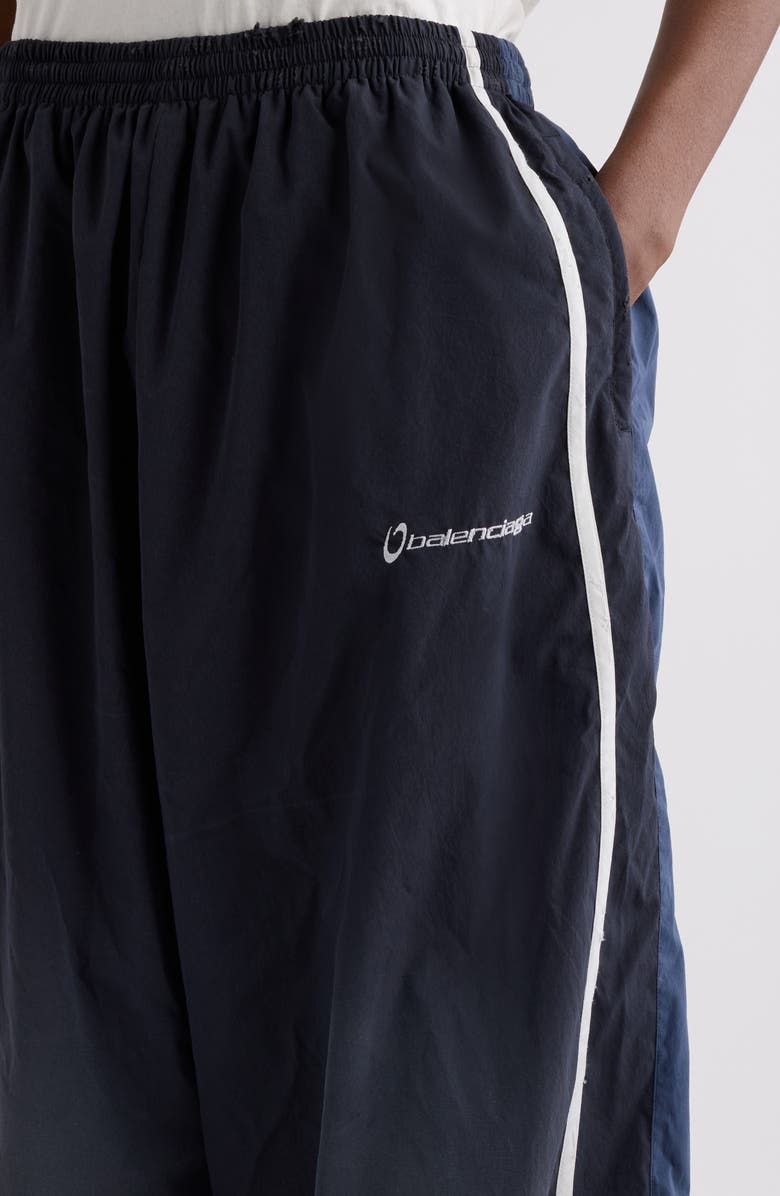 Balenciaga Colorblock Track Pants, Alternate, color, 1055 Washed Black