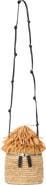 STAUD Tiki Raffia Shoulder Bag