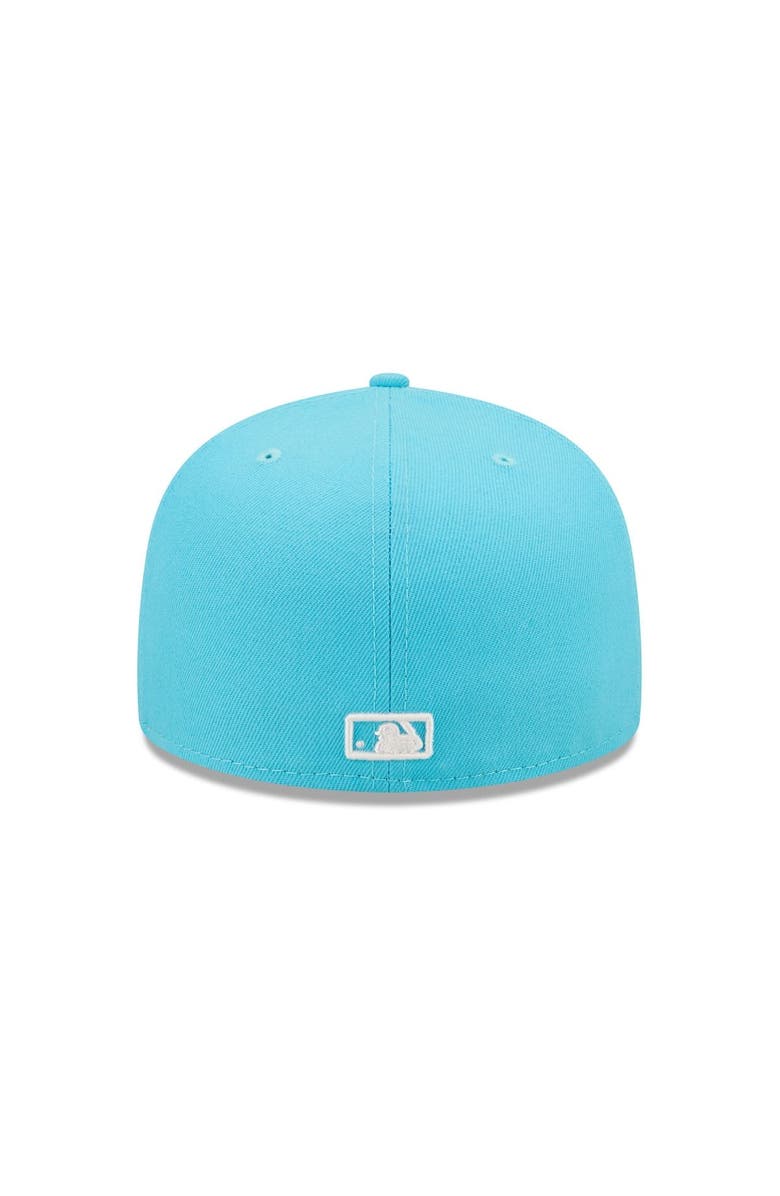 New Era Men's New Era Blue Detroit Tigers Vice Highlighter Logo 59FIFTY Fitted Hat, Alternate, color,