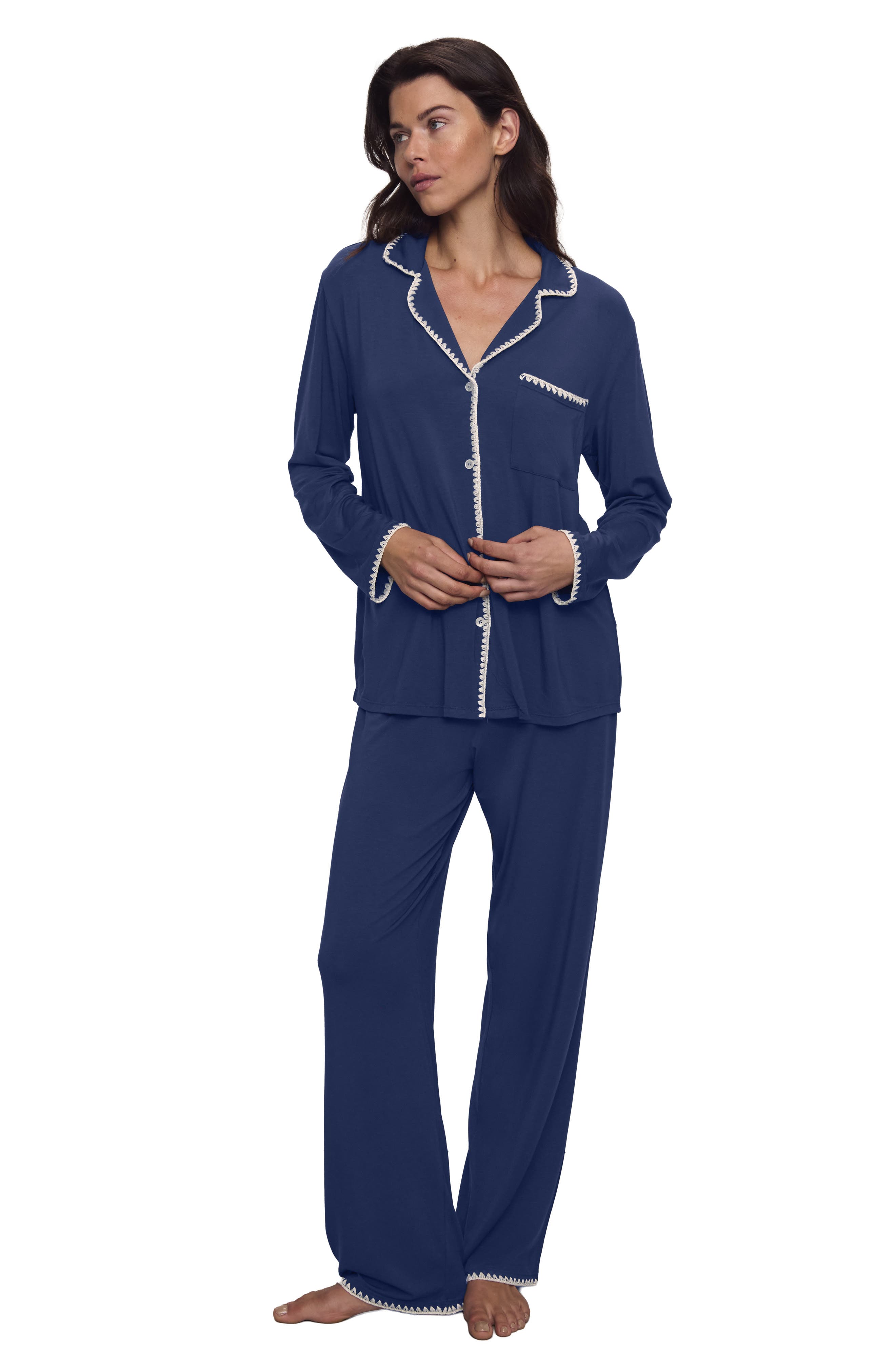 selected NAVY/ IVORY