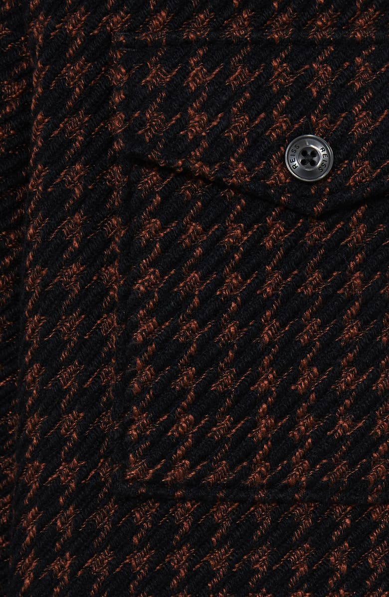 Reiss Kirk Houndstooth Shirt Jacket, Alternate, color, 