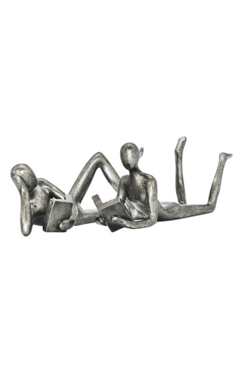 Man & Women Readers Set of 2 Sculpture