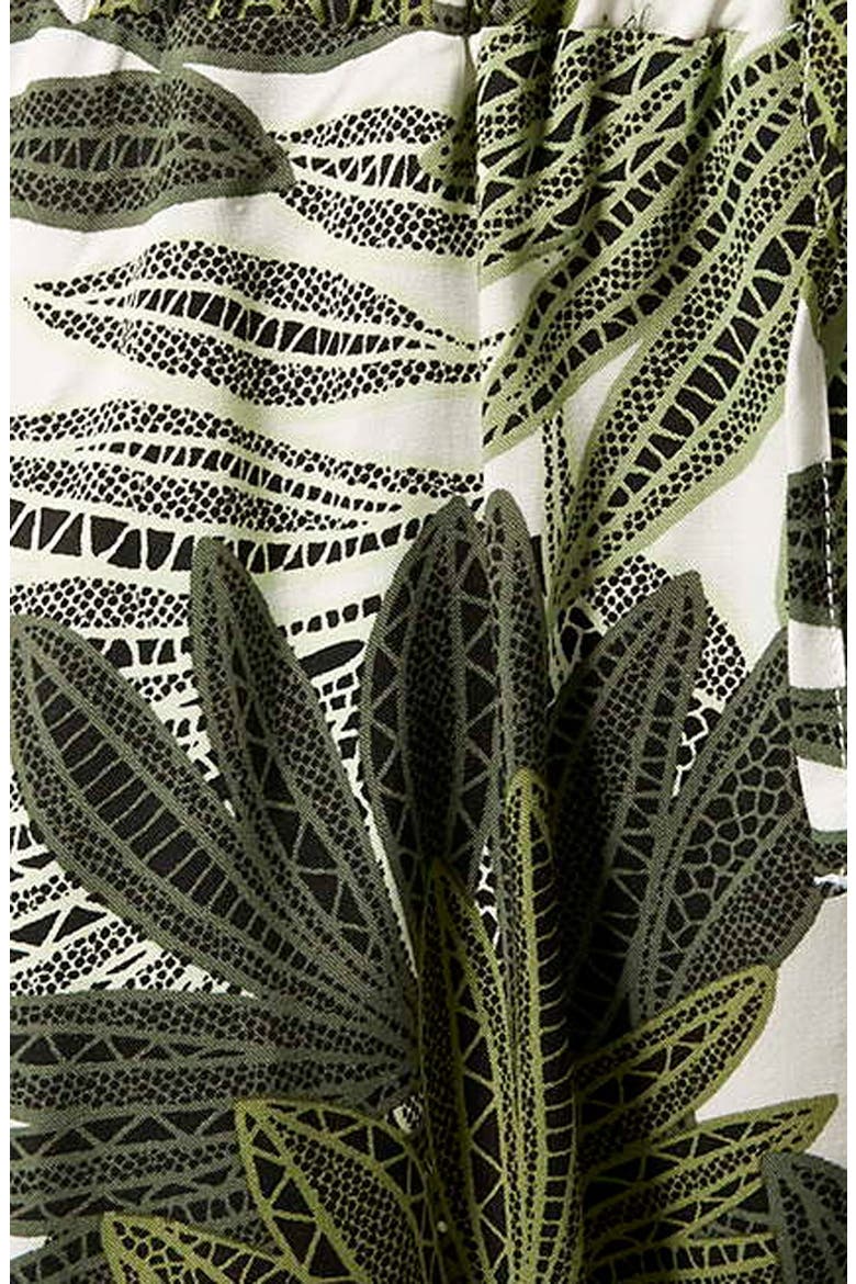 Palm Leaf Print Jumpsuit, Alternate, color, GREEN MULTI
