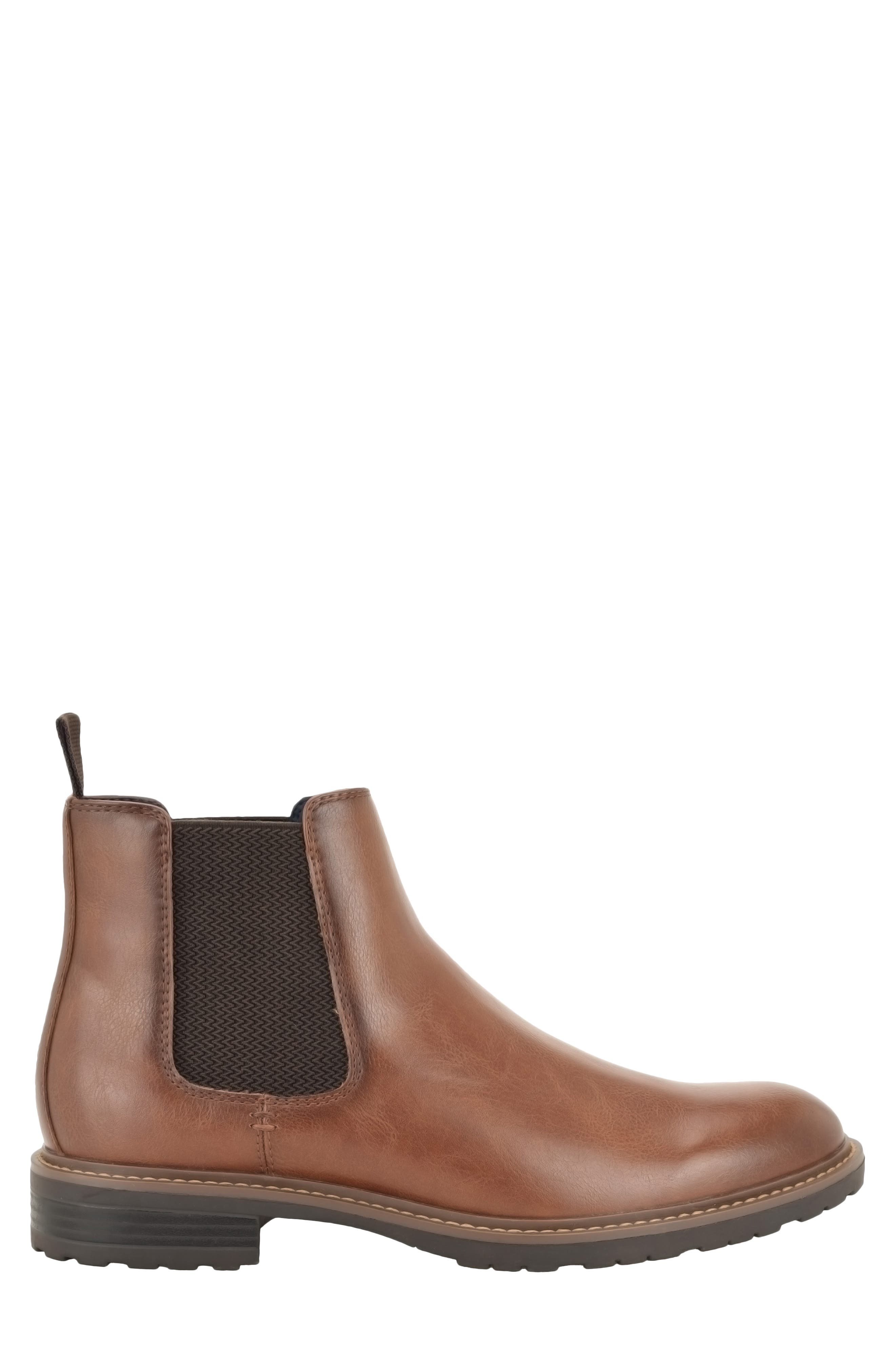 Rimnan Faux Leather Chelsea Boot, Alternate, color, COGNAC