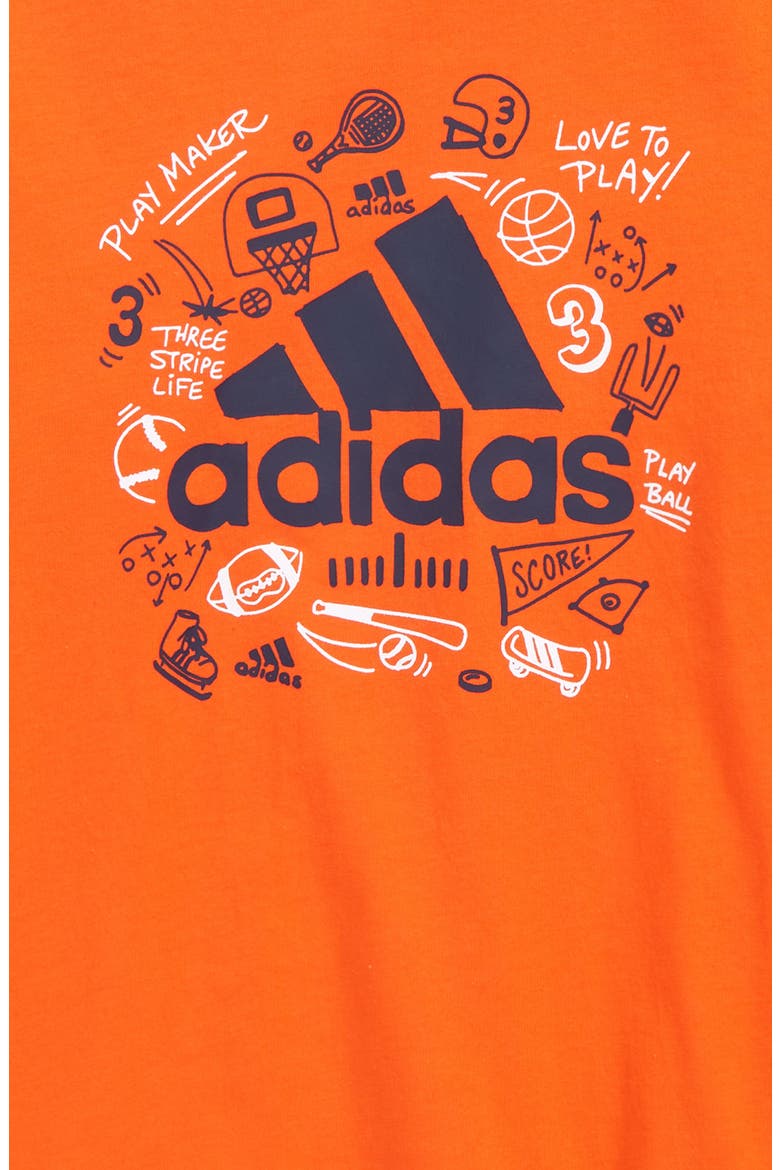 Kids' Cotton Graphic Tee & Joggers Set, Alternate, color, IMPACT ORANGE