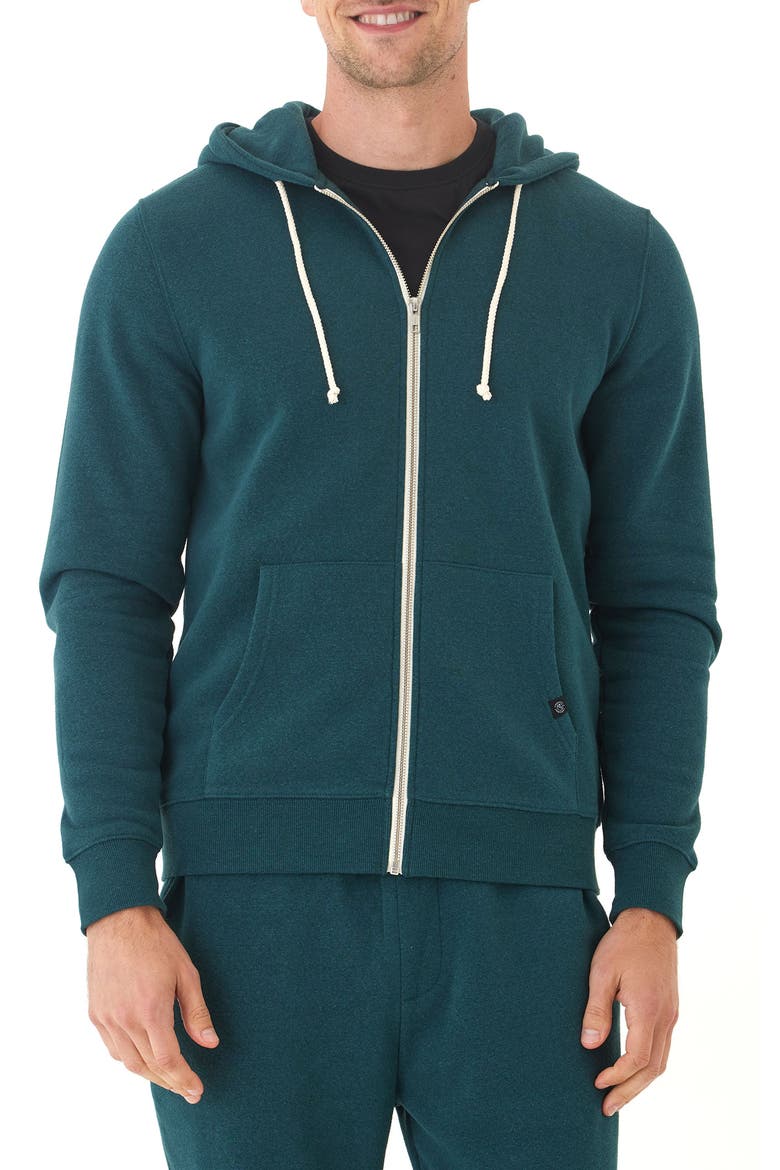 Fleece Zip Hoodie, Main, color, SERRANO
