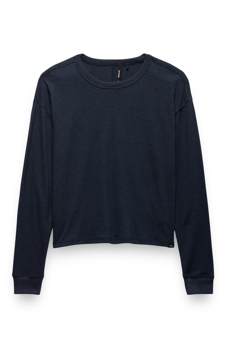Cozy Up Crewneck Long Sleeve T-Shirt, Alternate, color, NAUTICAL