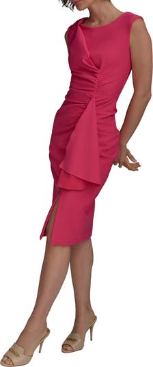 Side Ruched Sleeveless Minidress