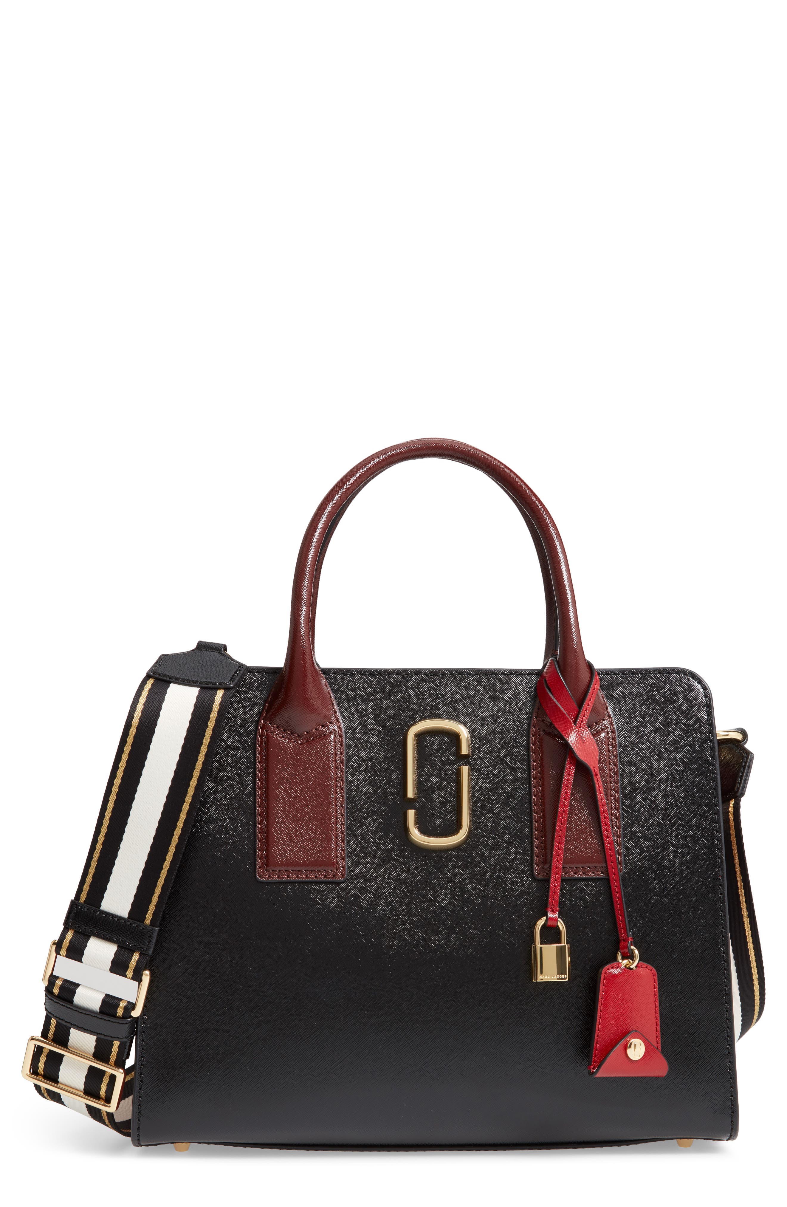 The Marc Jacobs MARC JACOBS Big Shot Leather Tote, Main, color, 