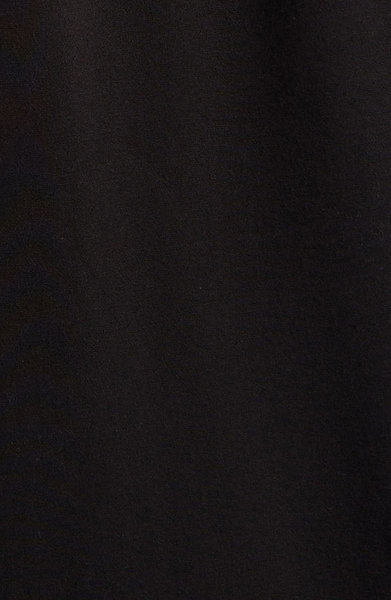 Vintage Havana Kids' Leopard Print Denim Trim Sweatpants, Alternate, color, Black