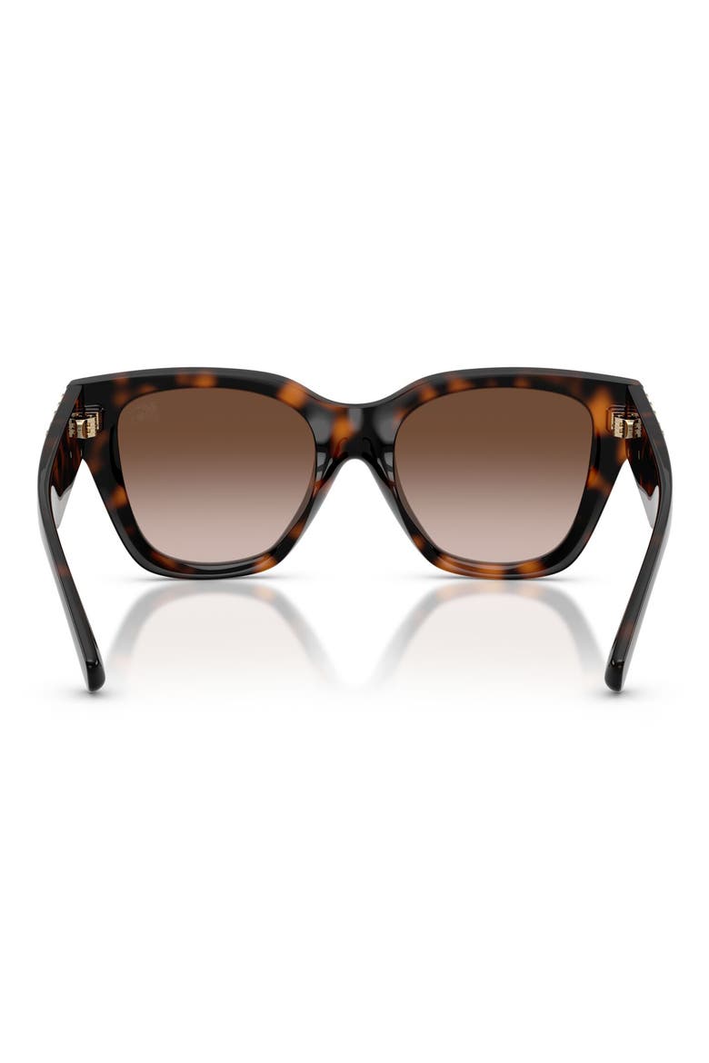 53mm Gradient Square Sunglasses, Alternate, color, DARK HAVANA / BROWN GRADIENT