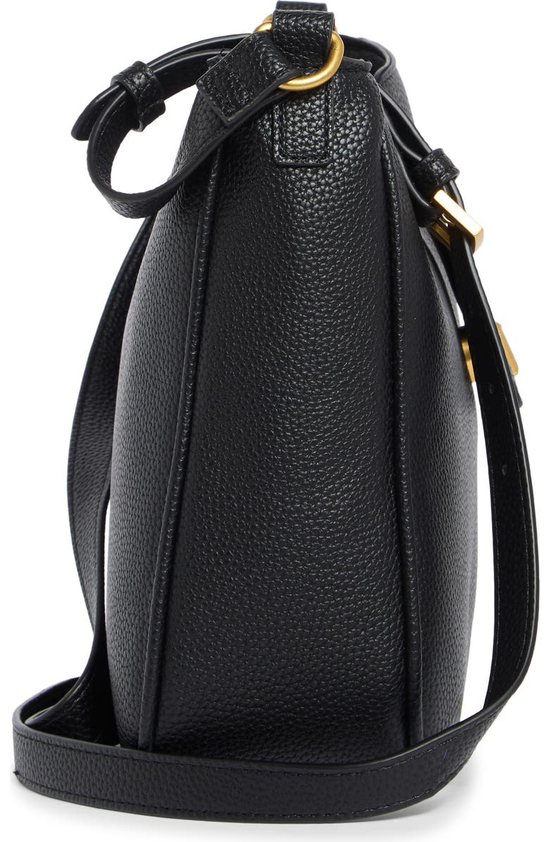 Tahari Flap Crossbody Bag, Alternate, color, Black