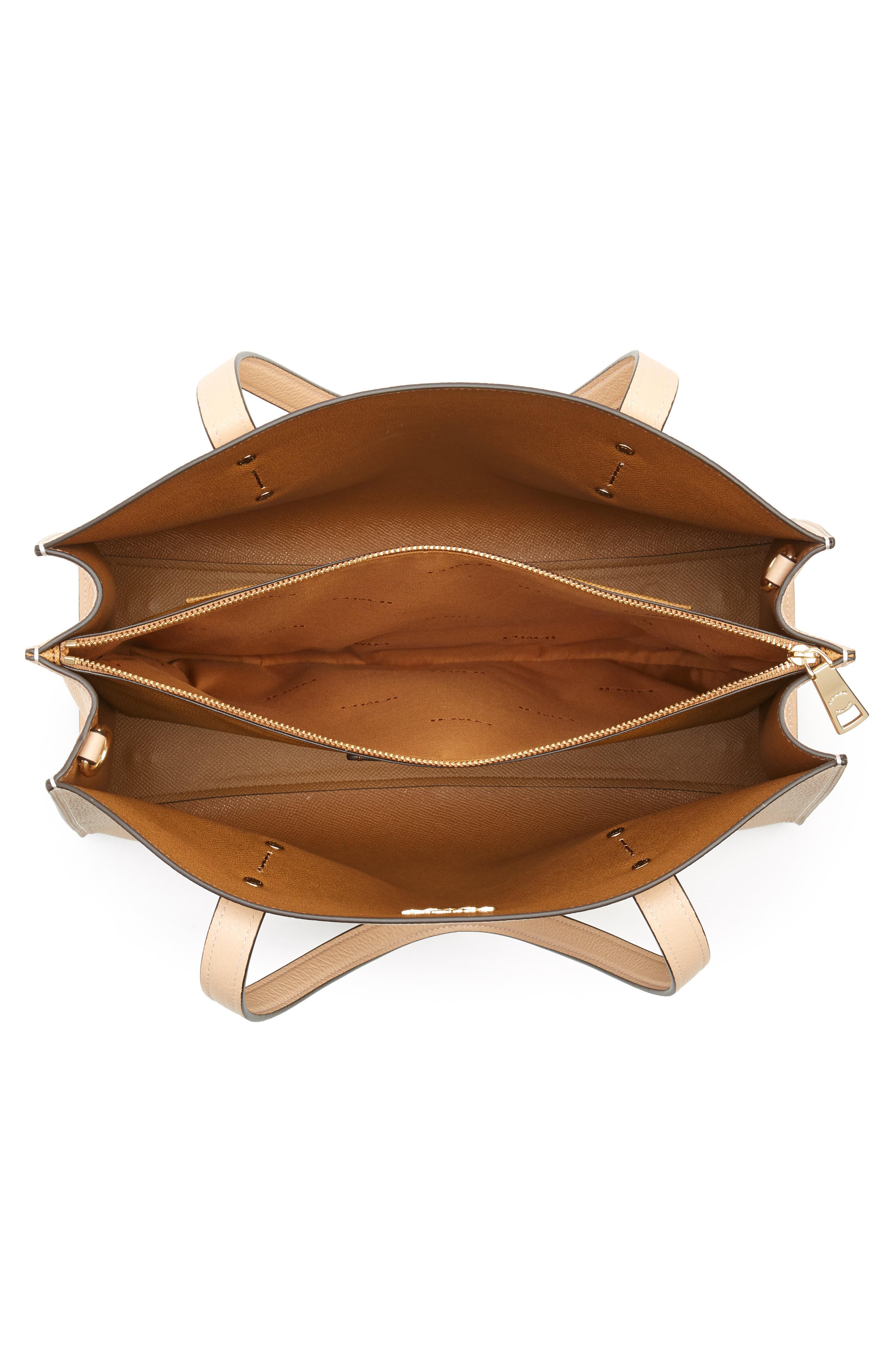 Charlie Leather Tote, Alternate, color, BEECHWOOD