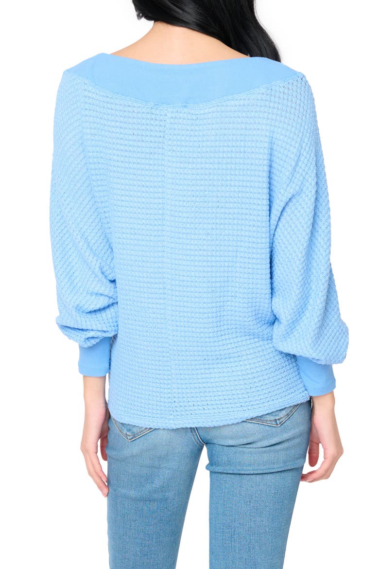 Wheels Up Open Weave Sweater, Alternate, color, CORNFLOWER BLUE